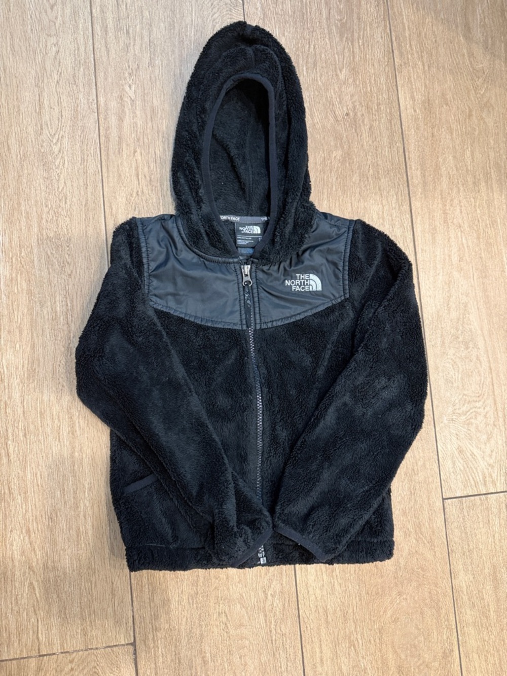 The North Face Kids Black Sherpa Fleece Hoodie